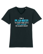 PLUMBER Tricou mânecă scurtă guler V Bărbat Presenter