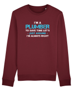 PLUMBER Bluză mânecă lungă Unisex Rise