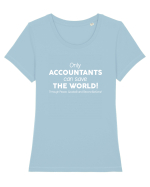 ACCOUNTANT Tricou mânecă scurtă guler larg fitted Damă Expresser