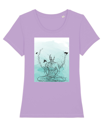Yoga Lotus Abstract Lavender Dawn