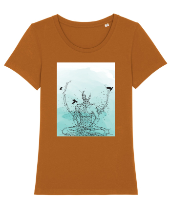 Yoga Lotus Abstract Roasted Orange