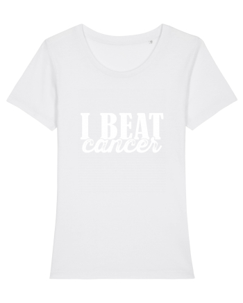 I Beat cancer White