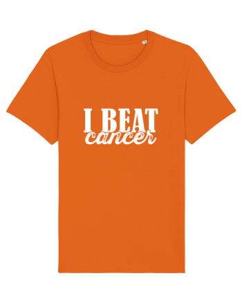 I Beat cancer Bright Orange