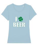 I love beer Tricou mânecă scurtă guler larg fitted Damă Expresser
