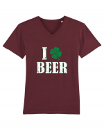 I love beer Tricou mânecă scurtă guler V Bărbat Presenter