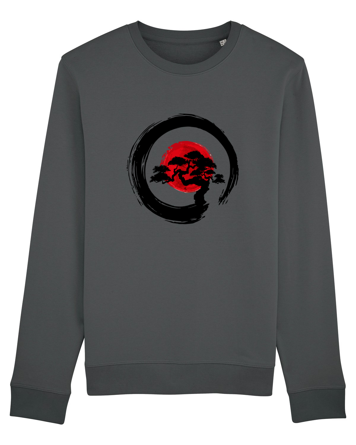 Bluză mânecă lungă Unisex Rise Anthracite