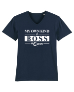 Queen Boss Tricou mânecă scurtă guler V Bărbat Presenter