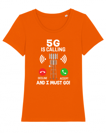 5G Is Calling Bright Orange