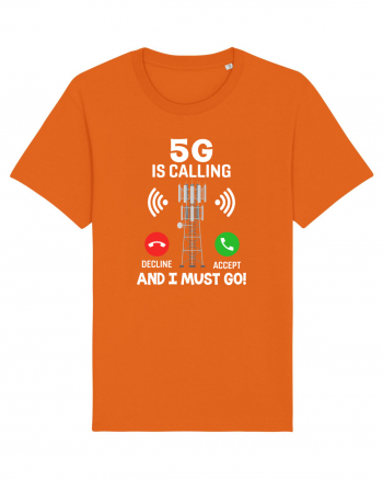 5G Is Calling Bright Orange