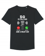 5G Is Calling Tricou mânecă scurtă guler larg Bărbat Skater