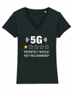 5G Not Recommend Tricou mânecă scurtă guler V Damă Evoker