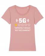 5G Not Recommend Tricou mânecă scurtă guler larg fitted Damă Expresser