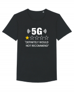 5G Not Recommend Tricou mânecă scurtă guler larg Bărbat Skater