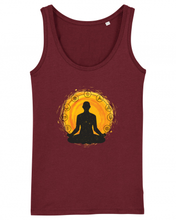 Yoga Lotus Portocaliu Burgundy