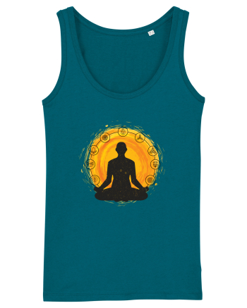 Yoga Lotus Portocaliu Ocean Depth