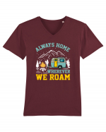 Always Home Wherever We Roam Tricou mânecă scurtă guler V Bărbat Presenter