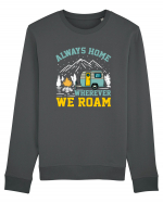 Always Home Wherever We Roam Bluză mânecă lungă Unisex Rise