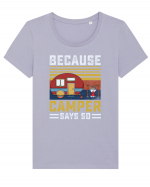 Because Camper Says So Tricou mânecă scurtă guler larg fitted Damă Expresser