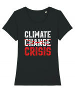 Climate Crisis Tricou mânecă scurtă guler larg fitted Damă Expresser