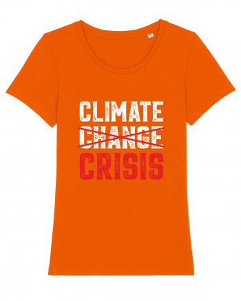 Climate Crisis Bright Orange