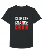 Climate Crisis Tricou mânecă scurtă guler larg Bărbat Skater