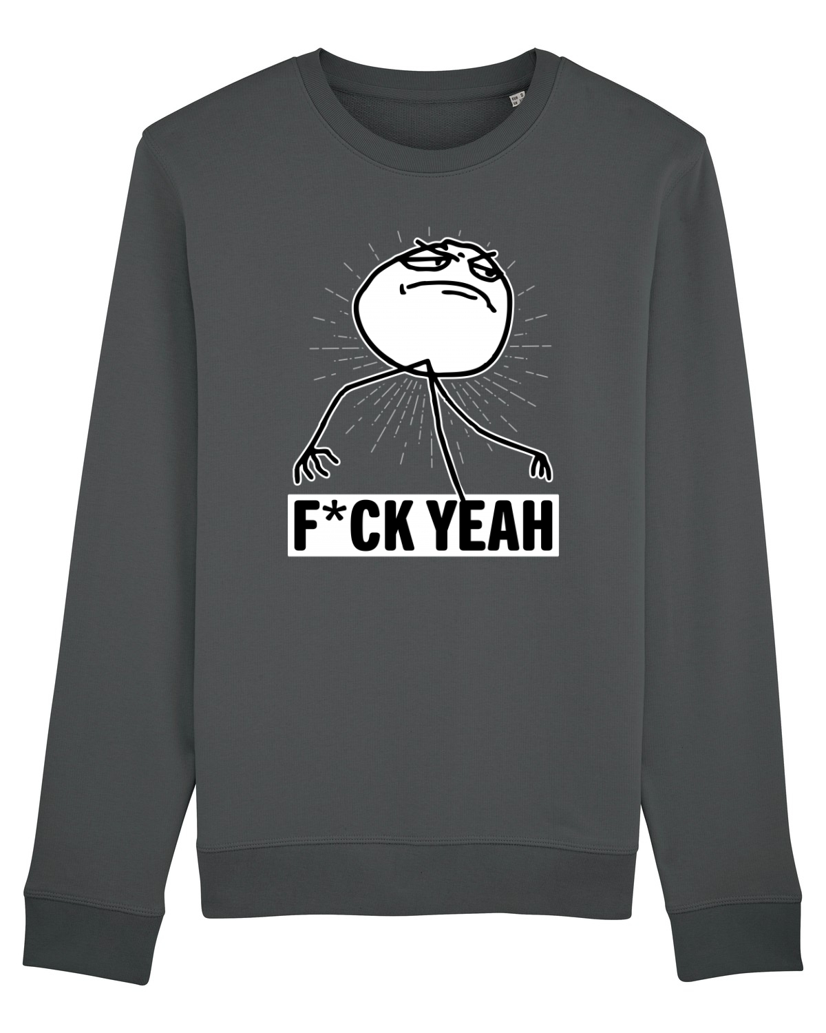 Bluză mânecă lungă Unisex Rise Anthracite