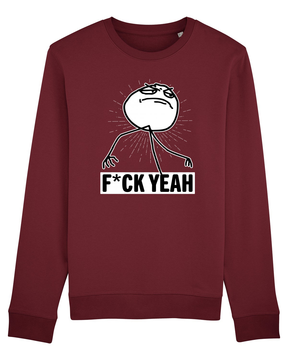 Bluză mânecă lungă Unisex Rise Burgundy