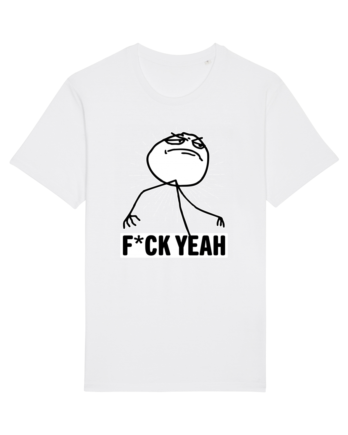 Tricou mânecă scurtă Unisex Rocker White