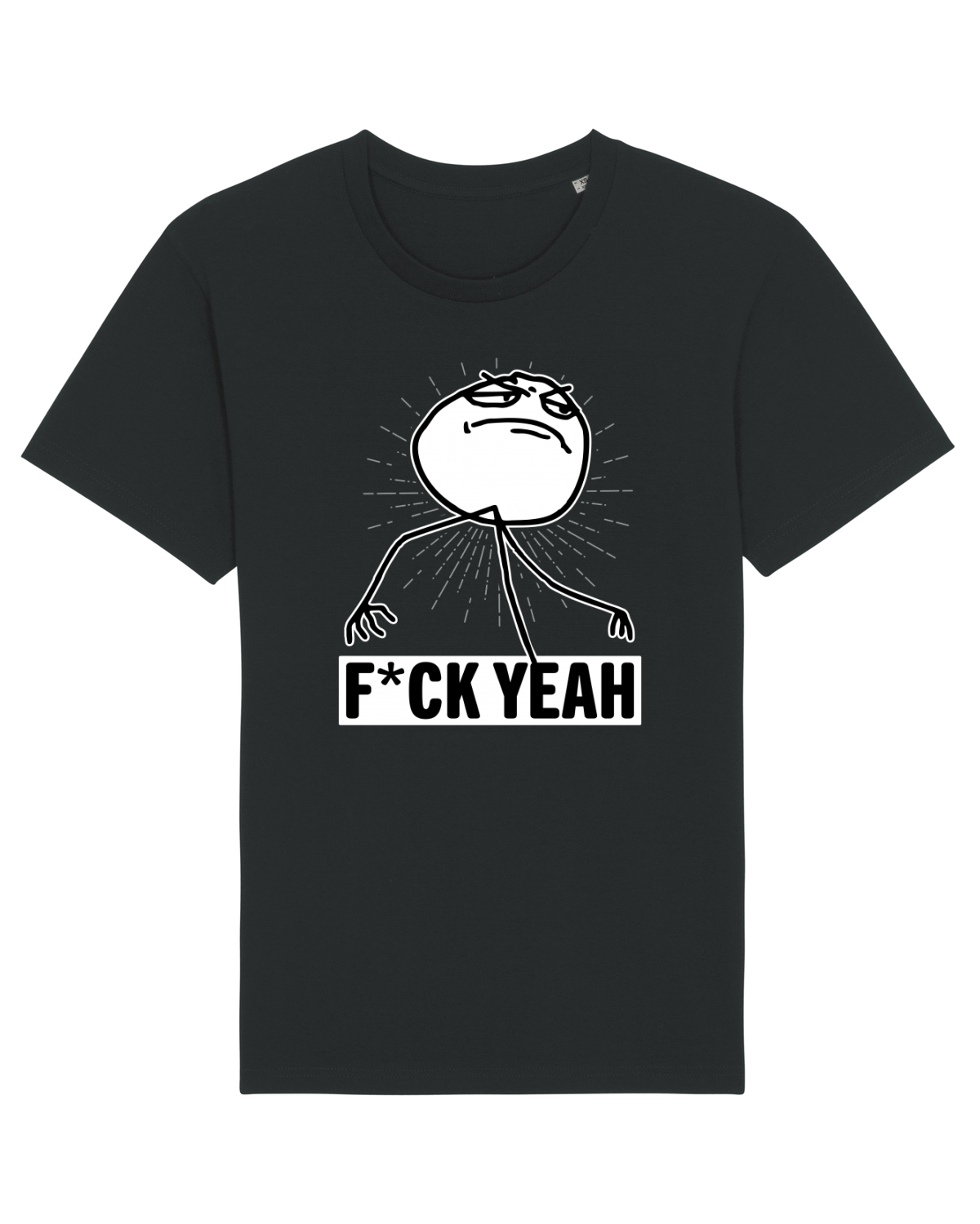 Tricou mânecă scurtă Unisex Rocker Black