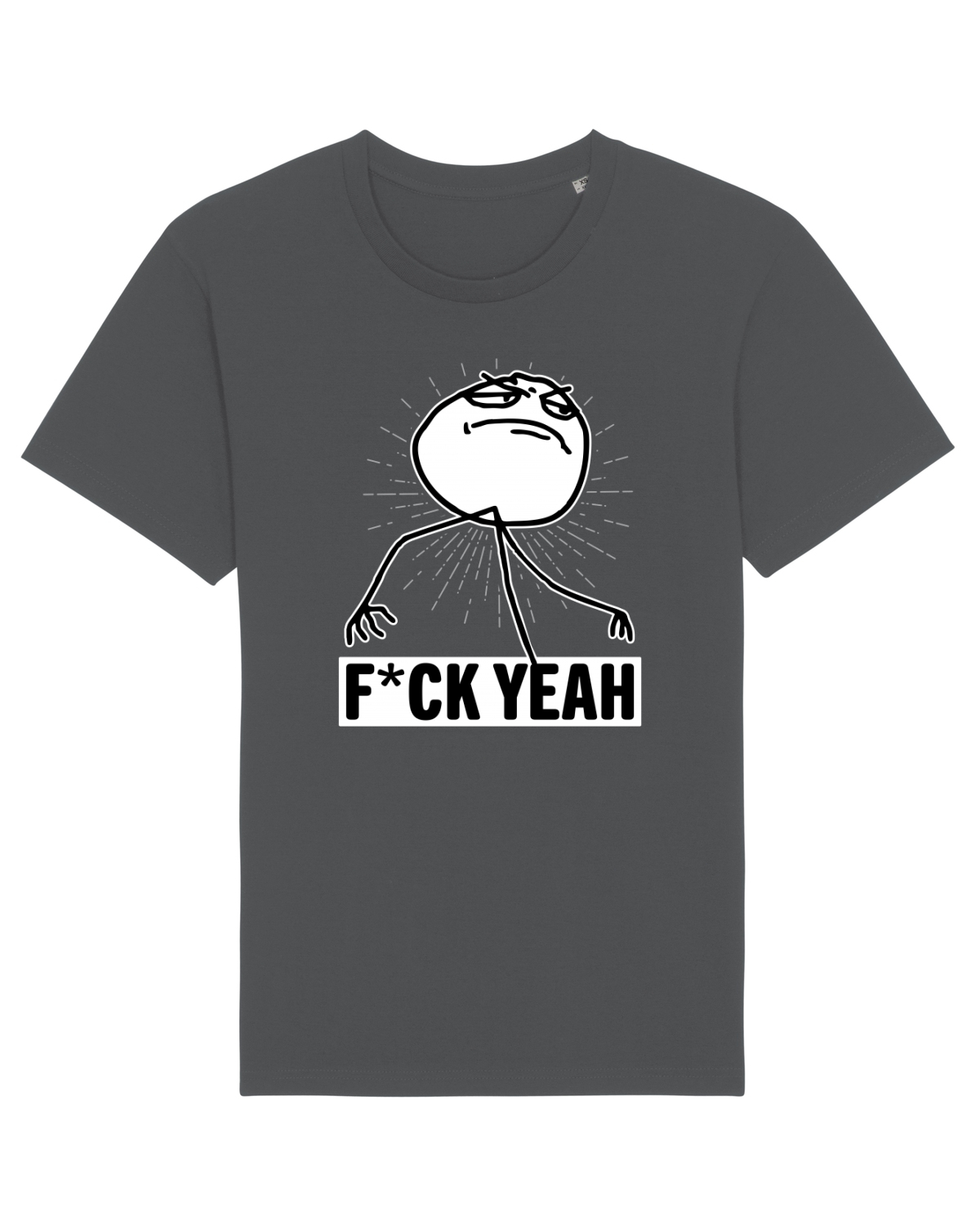Tricou mânecă scurtă Unisex Rocker Anthracite