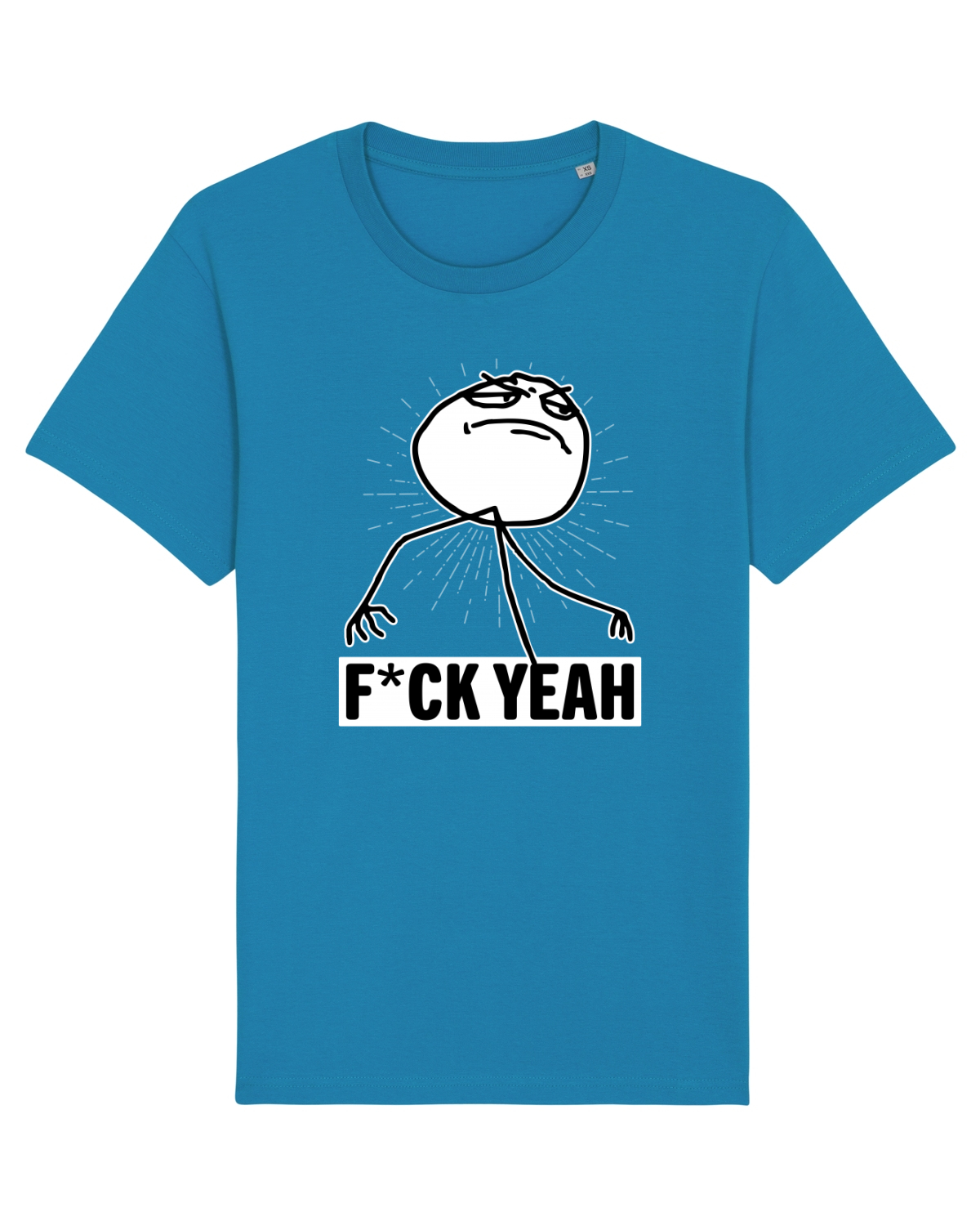 Tricou mânecă scurtă Unisex Rocker Azur