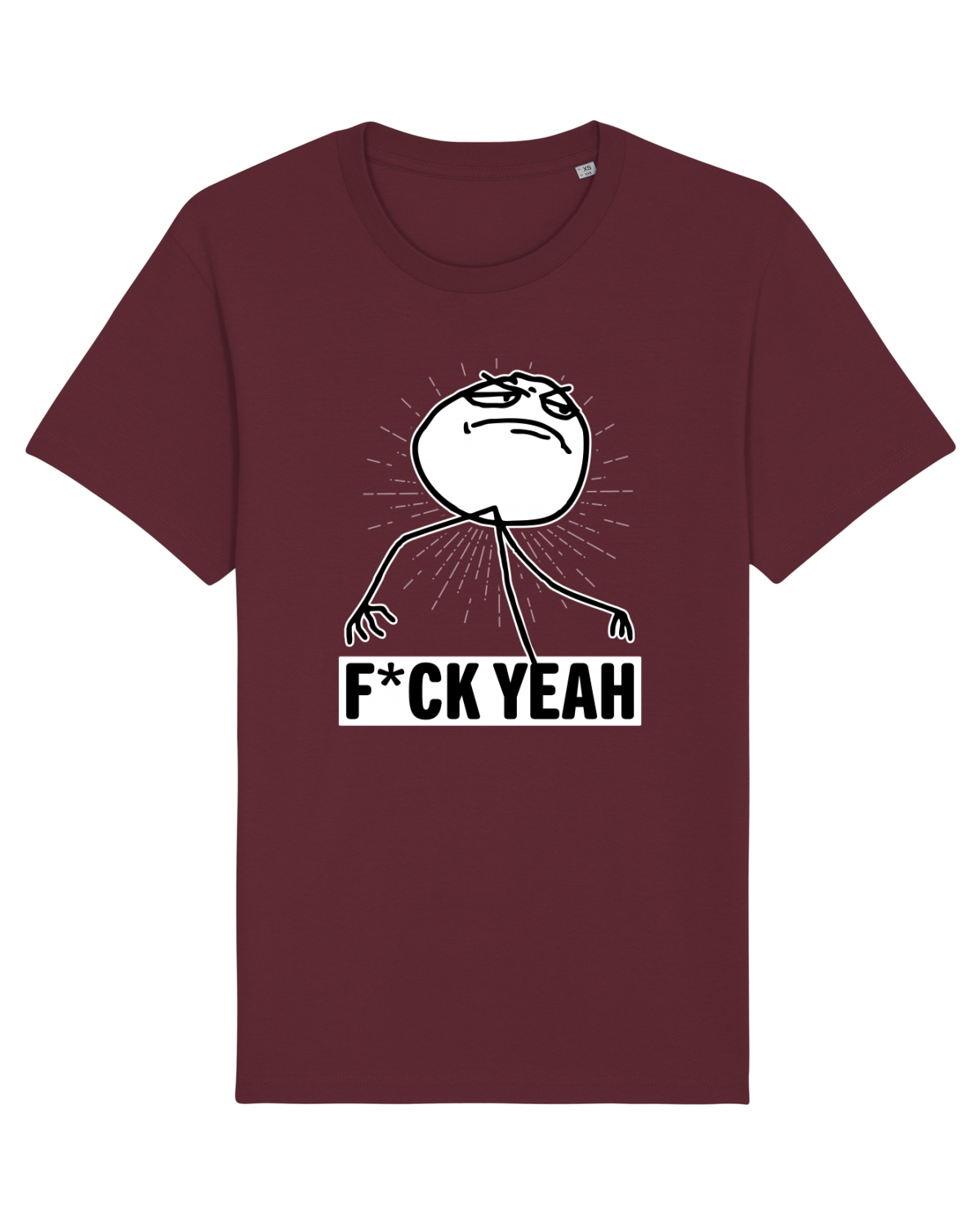 Tricou mânecă scurtă Unisex Rocker Burgundy