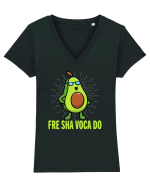Fre Sha Voca Do Tricou mânecă scurtă guler V Damă Evoker