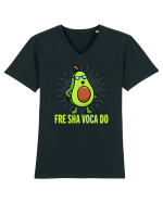 Fre Sha Voca Do Tricou mânecă scurtă guler V Bărbat Presenter