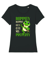 Get Off My Property Tricou mânecă scurtă guler larg fitted Damă Expresser