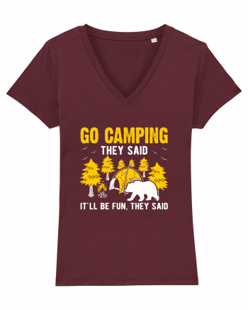 Go Camping They Said Burgundy