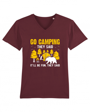 Go Camping They Said Burgundy