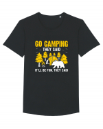 Go Camping They Said Tricou mânecă scurtă guler larg Bărbat Skater