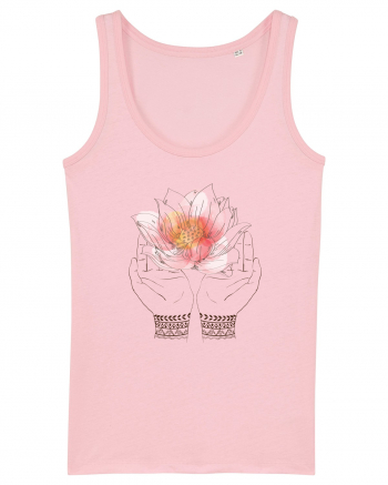 Yoga Lotus Floral Cotton Pink