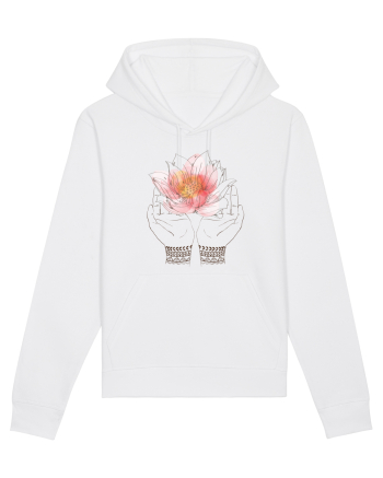 Yoga Lotus Floral White