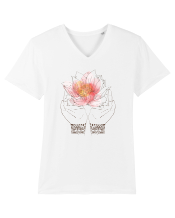 Yoga Lotus Floral White