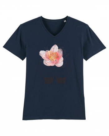 Yoga Lotus Floral French Navy