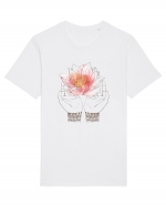 Yoga Lotus Floral Tricou mânecă scurtă Unisex Rocker