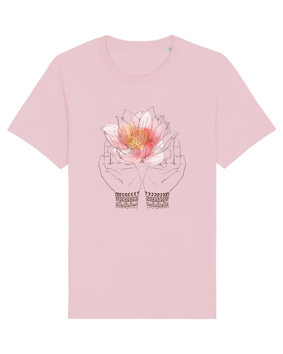 Tricou mânecă scurtă Unisex Rocker Cotton Pink