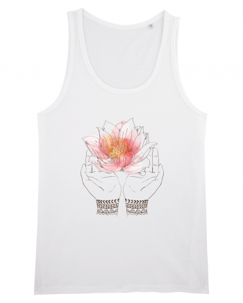 Yoga Lotus Floral White