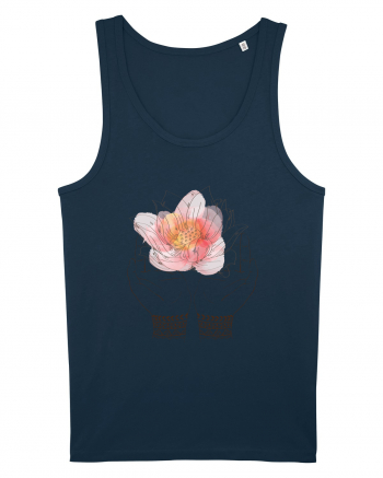 Yoga Lotus Floral Navy