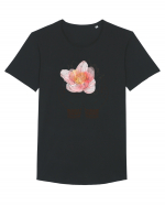 Yoga Lotus Floral Tricou mânecă scurtă guler larg Bărbat Skater