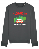 Home Is Where You Park It Bluză mânecă lungă Unisex Rise