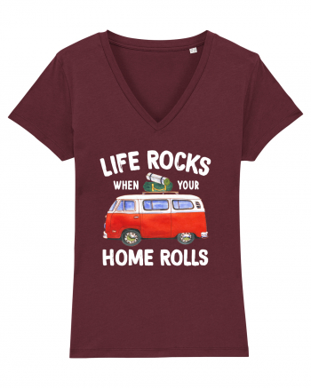 Life Rocks When Your Home Rolls Burgundy