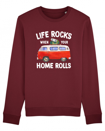 Life Rocks When Your Home Rolls Burgundy